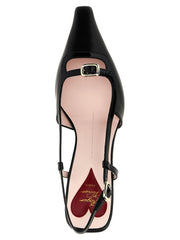 Roger Vivier Black Calfskin Mid Heel Pumps - EU36/US6