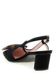 Roger Vivier Black Goatskin Mid Heel Pumps - EU36/US6