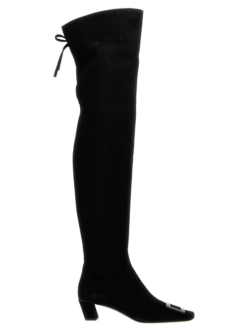 Roger Vivier Black Goatskin Over The Knee - EU38.5/US8.5