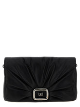 Sac bandoulière en cuir noir Roger Vivier