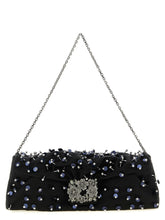 Roger Vivier Black Viscose Clutch Bag