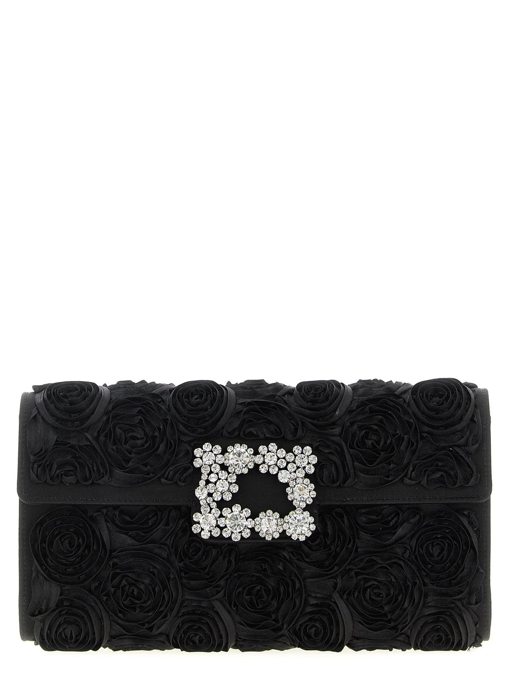Roger Vivier Black Viscose Clutch Bag