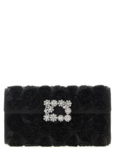 Roger Vivier Black Viscose Clutch Bag