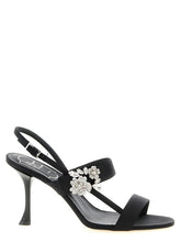 Roger Vivier Black Viscose Stiletto Heel Sandals