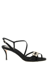 Sandales à talons aiguilles en viscose noire Roger Vivier - EU41/US11