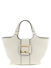 Sac cabas en veau gris Roger Vivier