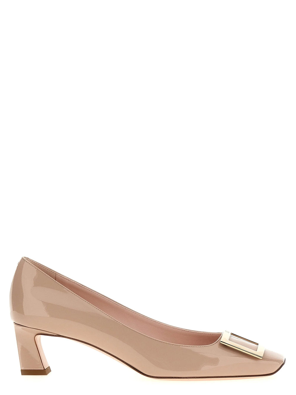 Roger Vivier Multicolor Calfskin Mid Heel Pumps
