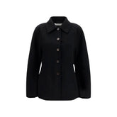 Rohe Black Wool Oves Aries Full-Length Jacket