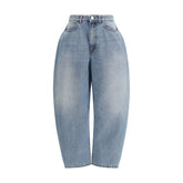 Rohe Blue Cotton Straight-Leg Jeans
