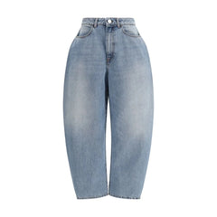 Rohe Blue Cotton Straight-Leg Jeans