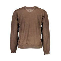 Romeo Gigli Brown Wool Men Sweater - Sweaters