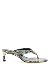 ROTATE BIRGER CHRISTENSEN Gray Calfskin Flip-Flop Sandals - EU37/US7