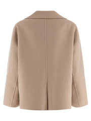 ’S Max Mara Beige Virgin Wool Blazer