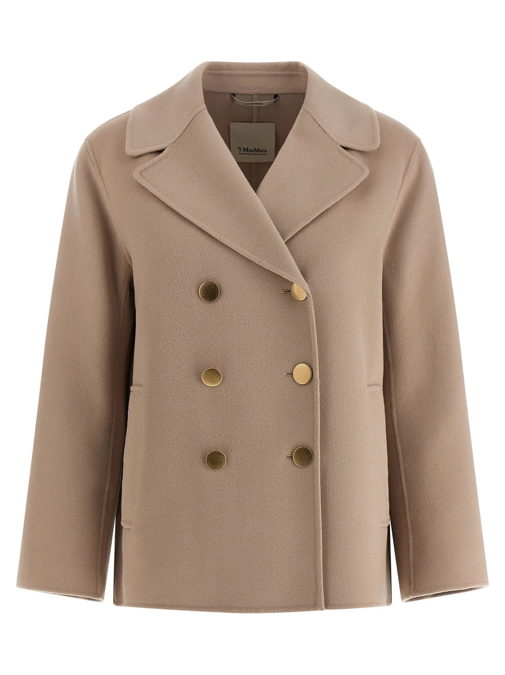 ’S Max Mara Beige Virgin Wool Blazer