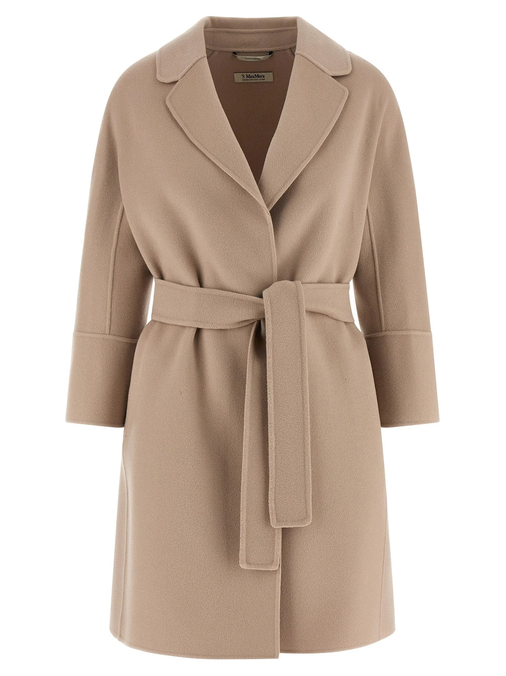 ’S Max Mara Beige Virgin Wool Coat