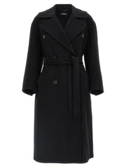 ’S Max Mara Black Virgin Wool Coat