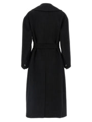 ’S Max Mara Black Virgin Wool Coat