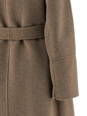 ’S Max Mara Brown Virgin Wool Coat