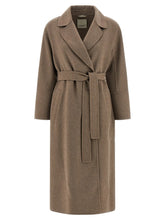 ’S Max Mara Barna Virgin Wool Kabát