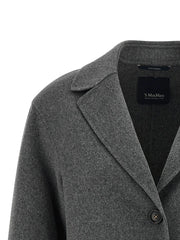 ’S Max Mara Gray Virgin Wool Blazer