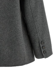 ’S Max Mara Gray Virgin Wool Blazer