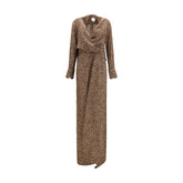 SA SU PHI Beige Silk Long Dress - IT36 | XS