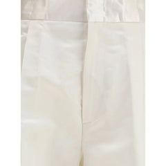 SA SU PHI Beige Silk Pants - IT40 | M