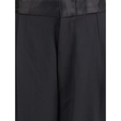 SA SU PHI Black Silk Casual Pants - IT44 | L