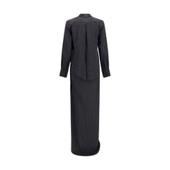 SA SU PHI Black Silk Long Dress - IT38 | S