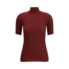 SA SU PHI Bordeaux Cashmere Top