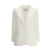 SA SU PHI White Silk Blazer - IT44 | L