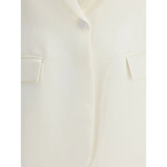 SA SU PHI White Silk Blazer - IT44 | L