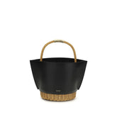 Sacai Black Calf Leather Bos Taurus Shoulder Bag