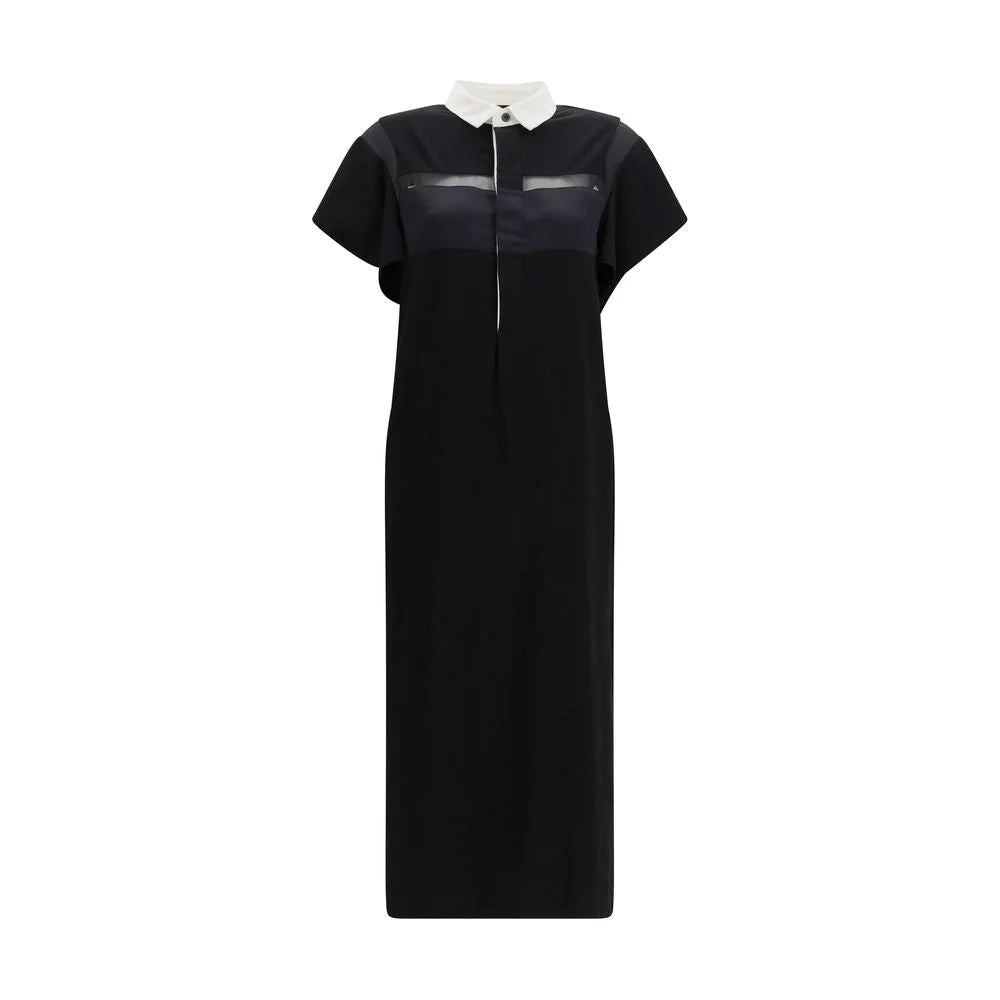Sacai Black Cotton Casual Dress - 2