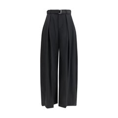 Sacai Black Polyester Casual Pants - 1