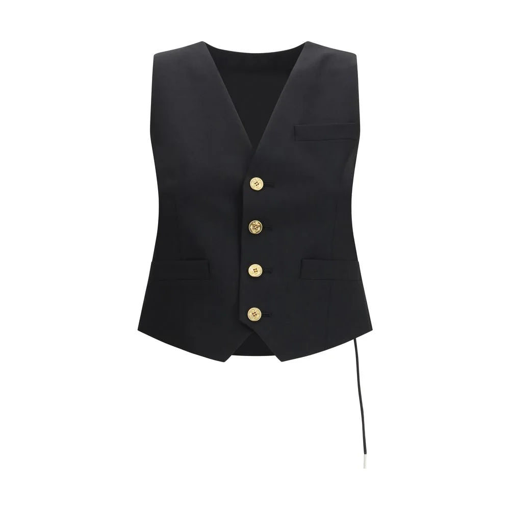 Sacai Black Polyester Waistcoat - 1