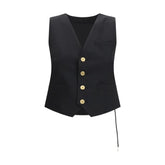 Sacai Black Polyester Waistcoat - 1