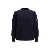 Sacai Blue Cotton Sweatshirt - 1