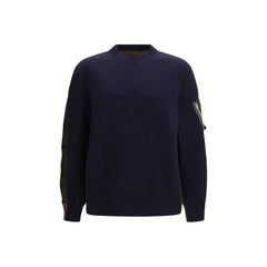 Sacai Blue Cotton Sweatshirt
