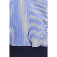 Sacai Blue Polyester Pattern Shirt