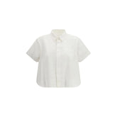 Sacai White Cotton Shortsleeve Shirt - 1