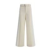 Sacai White Polyester Casual Pants - 1