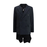 Sacai Wool Melton and Wool Knit Jacket - 3