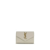 Saint Laurent Beige Calf Leather Bos Taurus Wallet