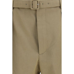Saint Laurent Beige Cotton Bermuda Shorts - IT48 | M