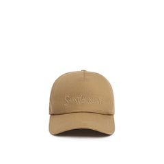 Saint Laurent Beige Cotton Cap (Baseball Hat) - 59 cm|L