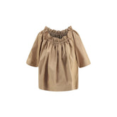 Saint Laurent Beige Bomullskjorte med korte ermer