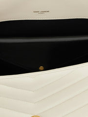 Saint Laurent Beige Lamb Leather Shoulder Bag