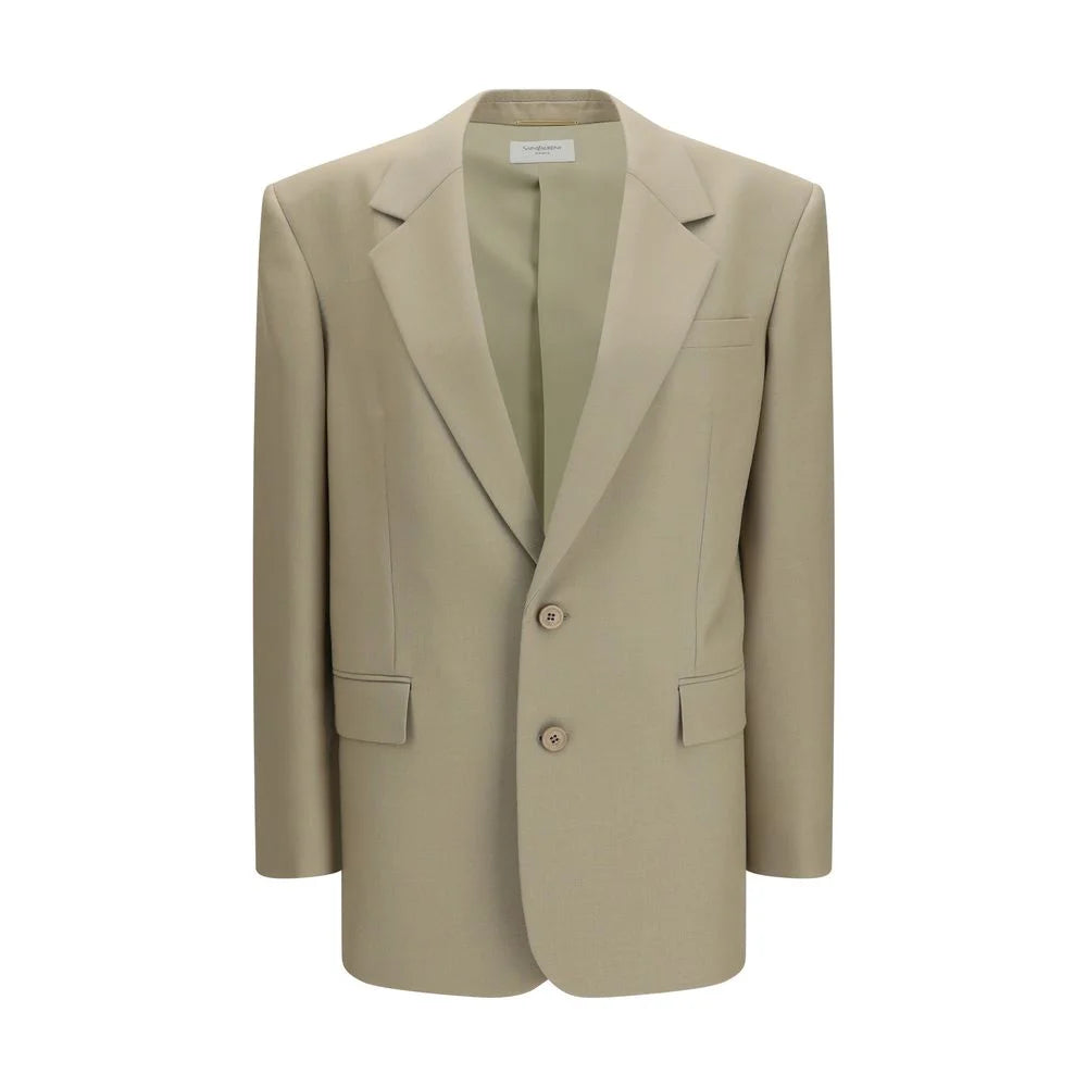Saint Laurent Beige Wool Oves Aries Blazer - IT38 | S