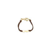 Saint Laurent Bicolor Calf Leather Bos Taurus Bracelet - M